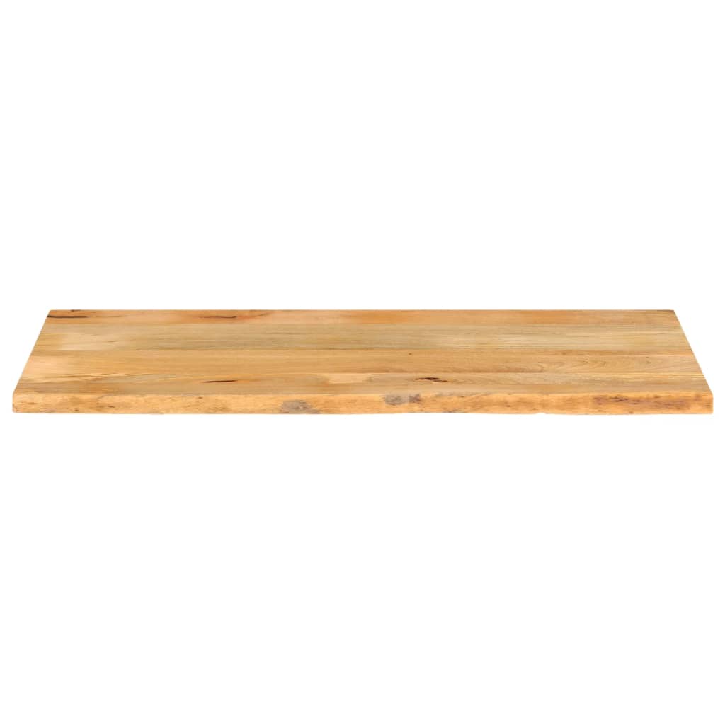 bordplade 140x60x2,5 cm naturlig kant massivt mangotræ