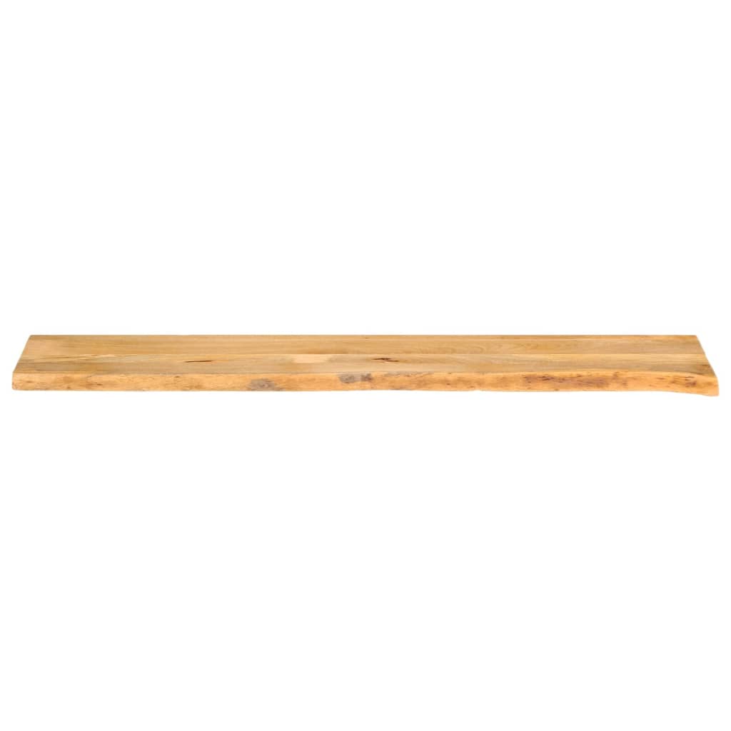 bordplade 160x20x3,8 cm naturlig kant massivt mangotræ