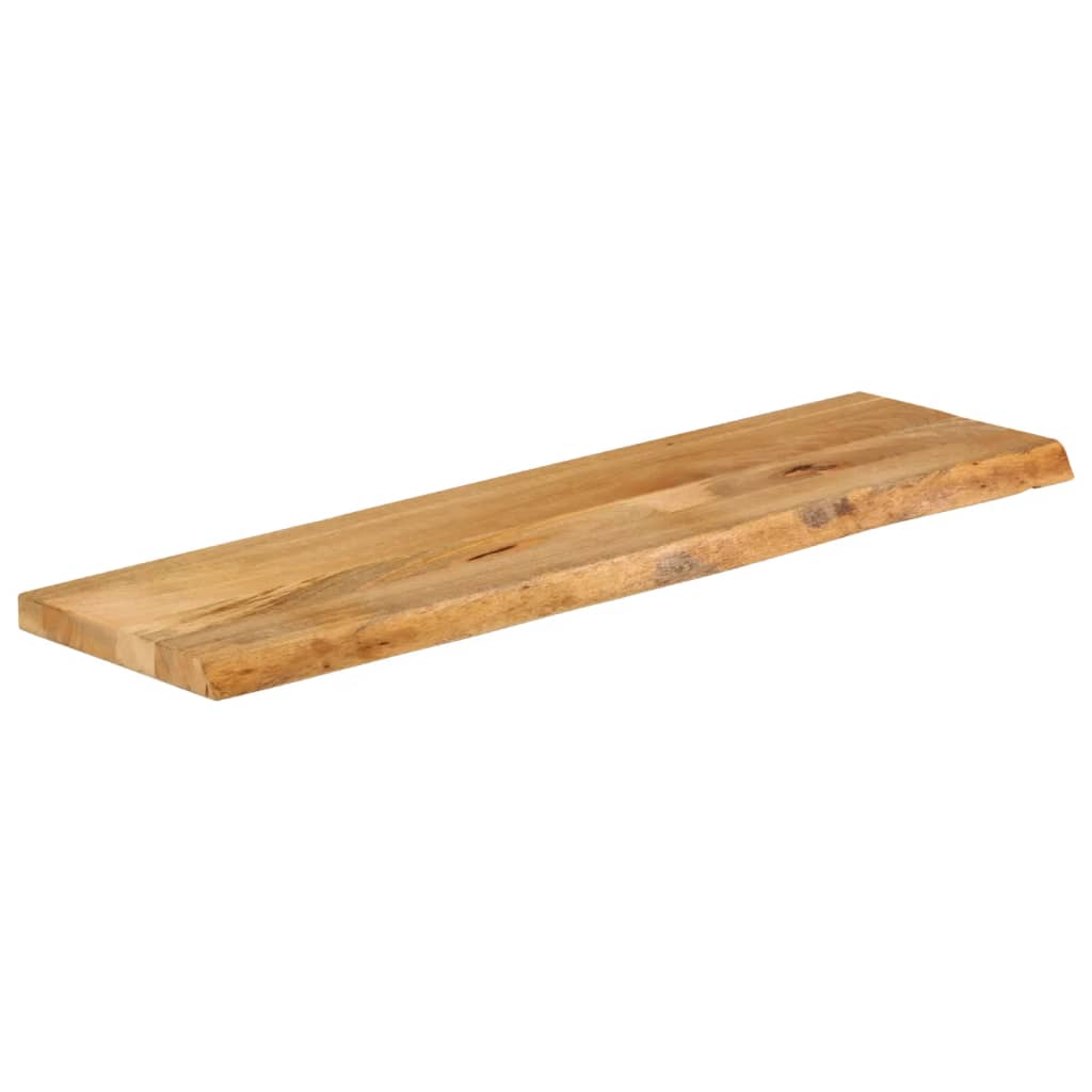 bordplade 120x30x3,8 cm naturlig kant massivt mangotræ