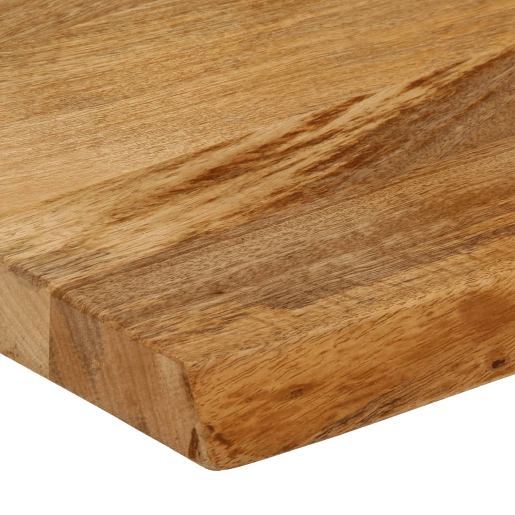 bordplade 140x30x3,8 cm naturlig kant massivt mangotræ