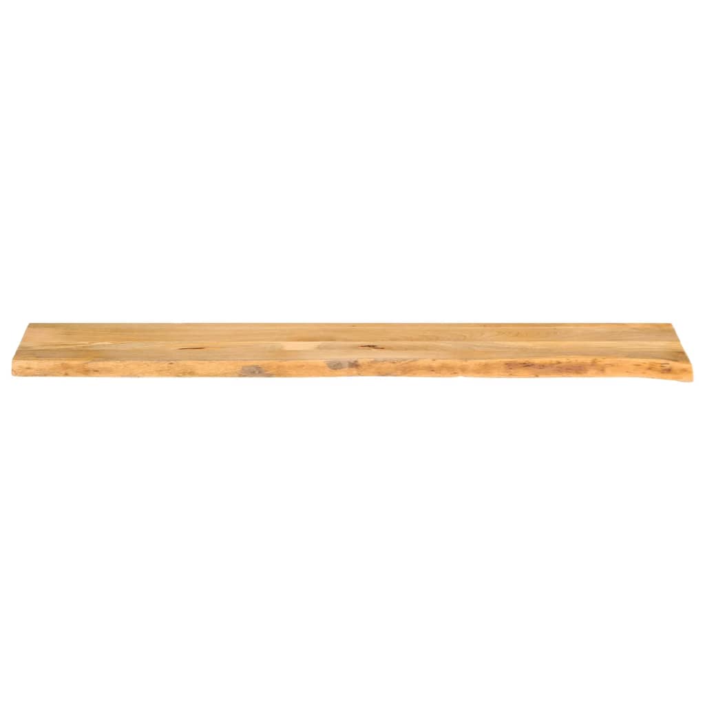 bordplade 160x30x3,8 cm naturlig kant massivt mangotræ