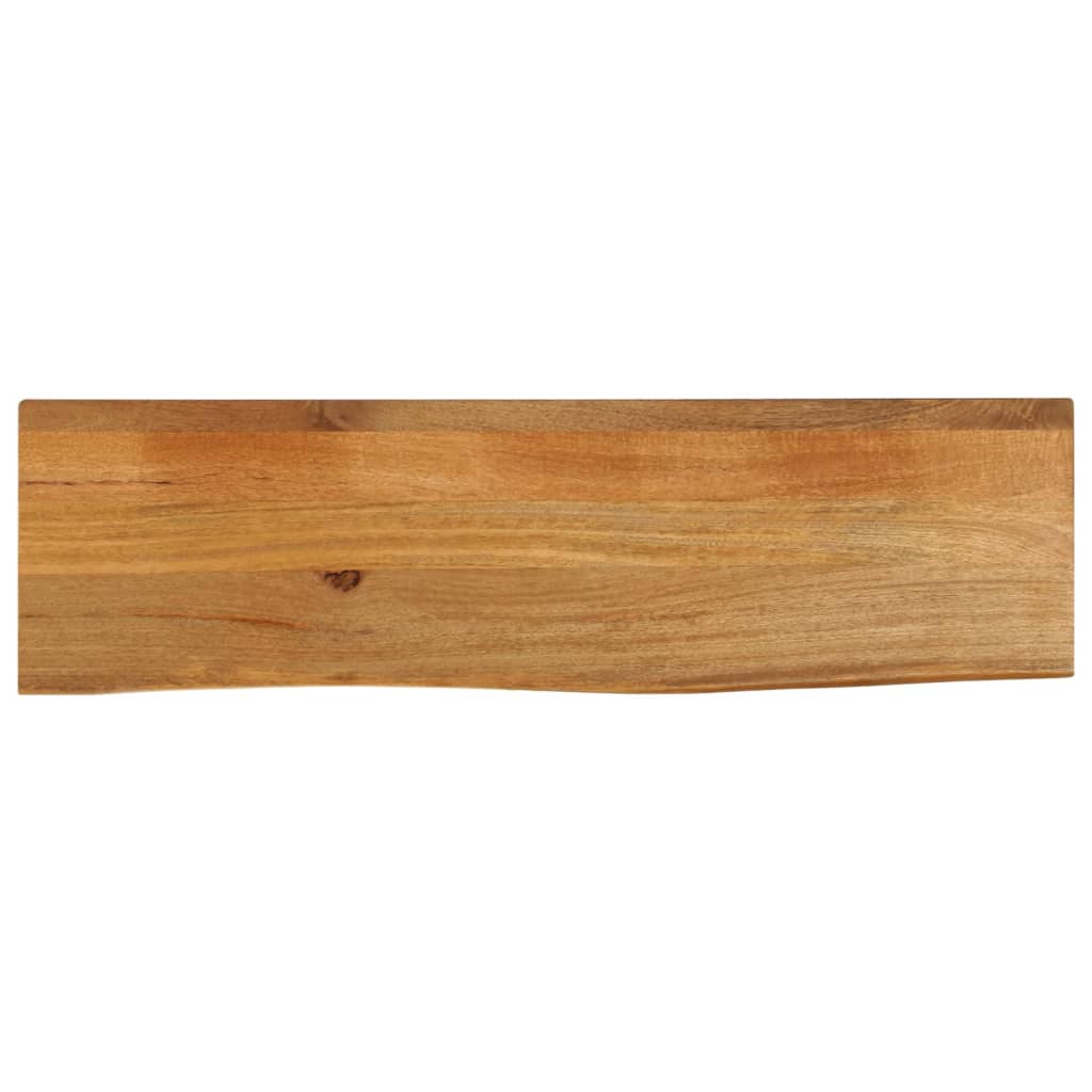 bordplade 100x30x2,5 cm naturlig kant massivt mangotræ