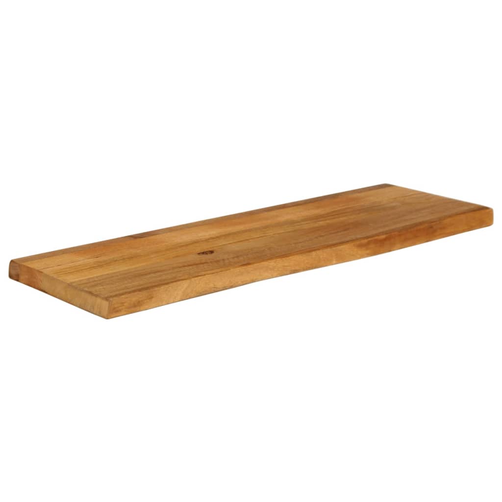 bordplade 100x30x2,5 cm naturlig kant massivt mangotræ