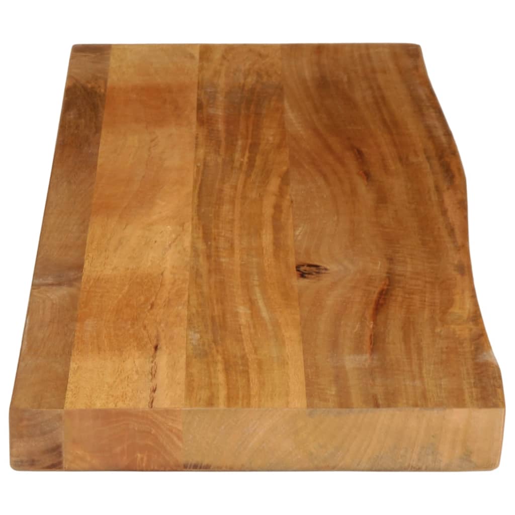 bordplade 100x30x2,5 cm naturlig kant massivt mangotræ