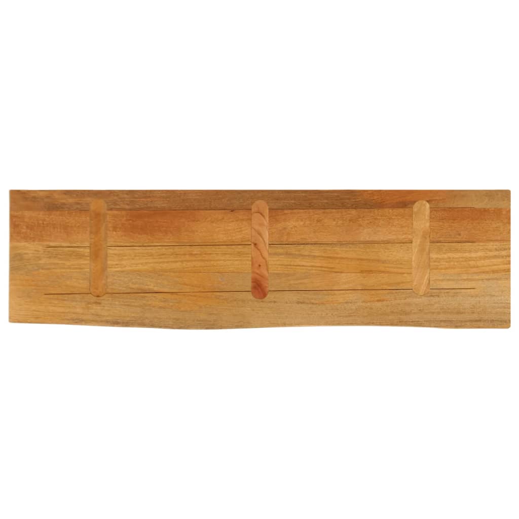 bordplade 100x30x2,5 cm naturlig kant massivt mangotræ