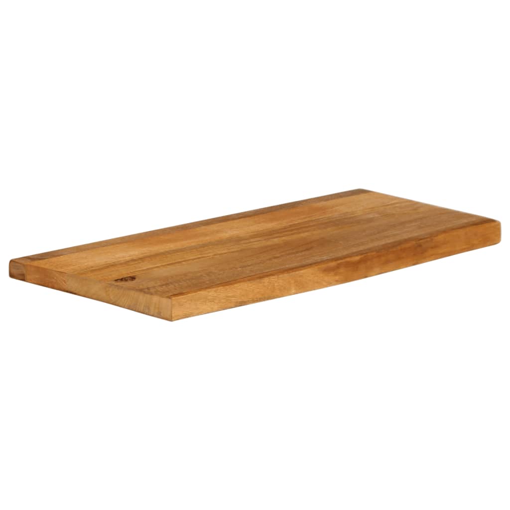 bordplade 90x20x3,8 cm naturlig kant massivt mangotræ