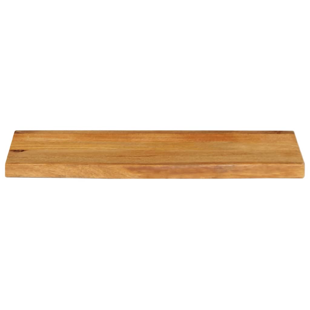 bordplade 90x20x3,8 cm naturlig kant massivt mangotræ