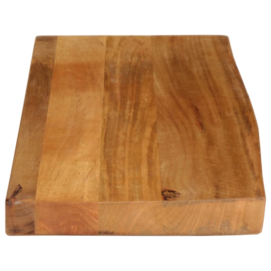 bordplade 90x20x3,8 cm naturlig kant massivt mangotræ