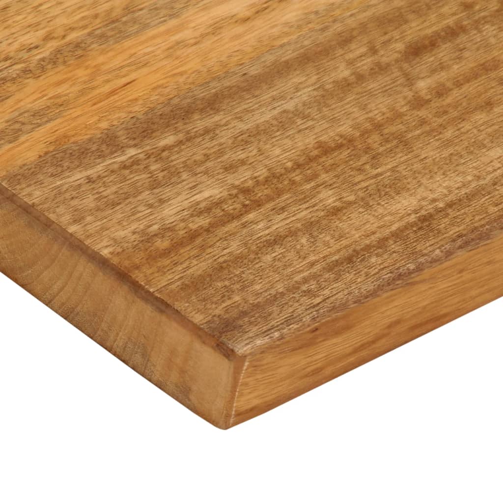 bordplade 90x20x3,8 cm naturlig kant massivt mangotræ