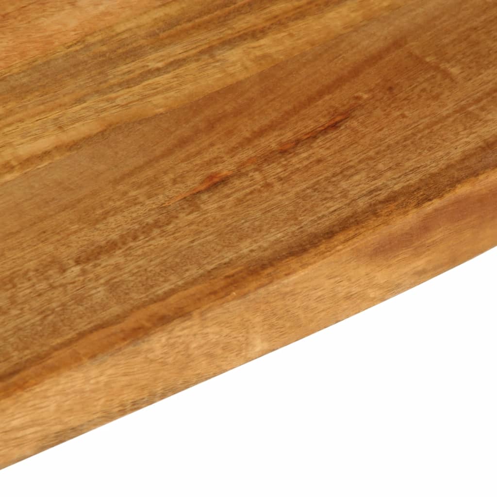 bordplade 90x20x3,8 cm naturlig kant massivt mangotræ