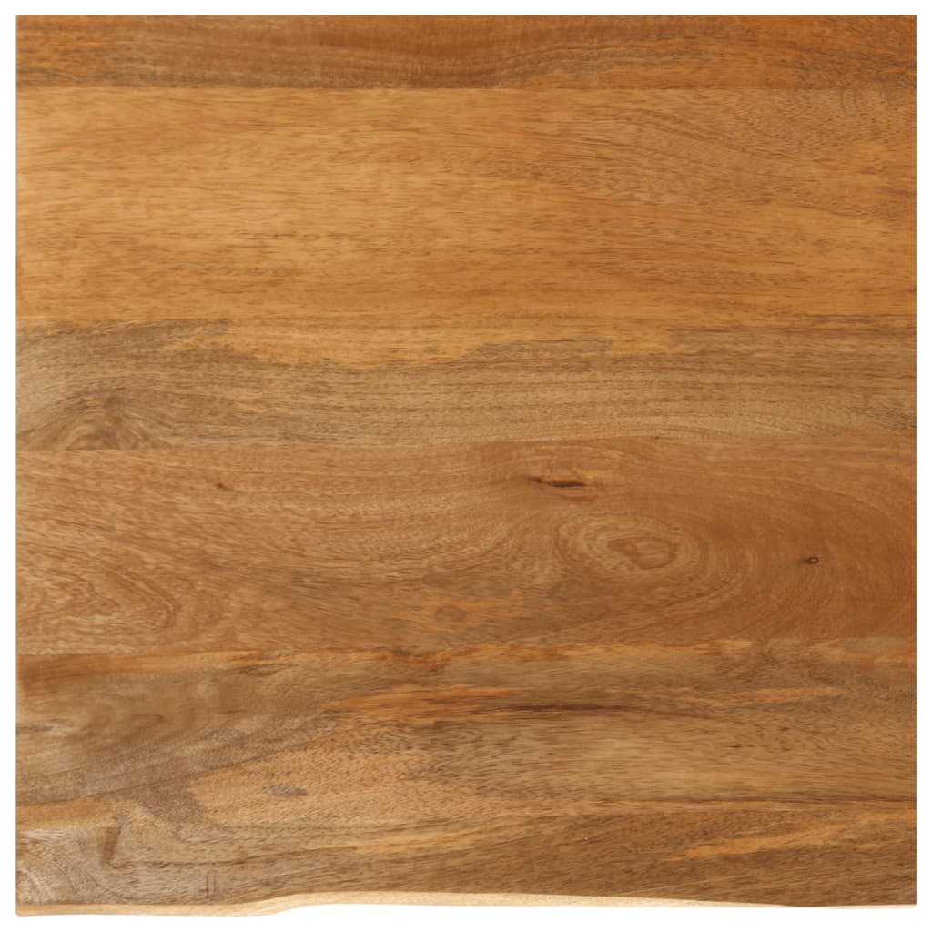 bordplade 60x60x3,8 cm naturlig kant massivt mangotræ