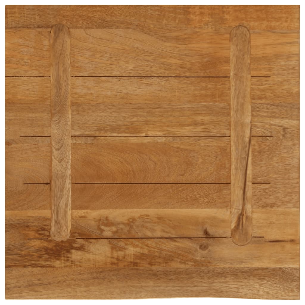 bordplade 60x60x3,8 cm naturlig kant massivt mangotræ
