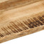bordplade 40x40x2,5 cm naturlig kant massivt ru mangotræ