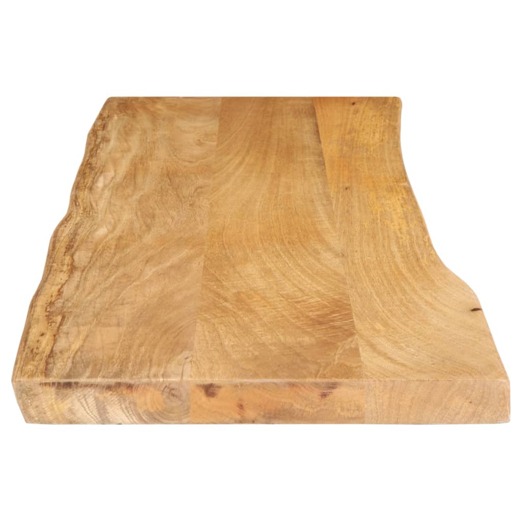 bordplade 110x40x2,5 cm naturlig kant massivt mangotræ