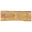 bordplade 110x40x2,5 cm naturlig kant massivt mangotræ