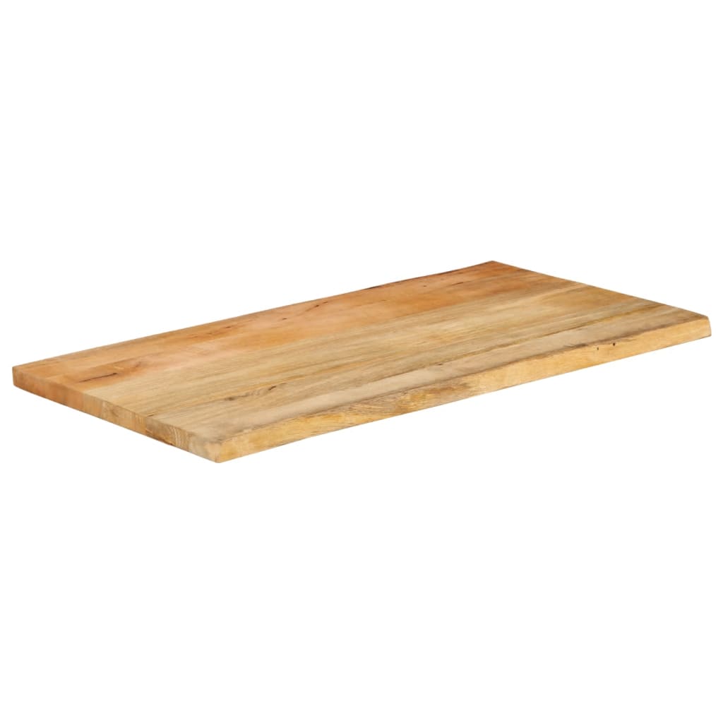 bordplade 120x60x2,5 cm naturlig kant massivt mangotræ