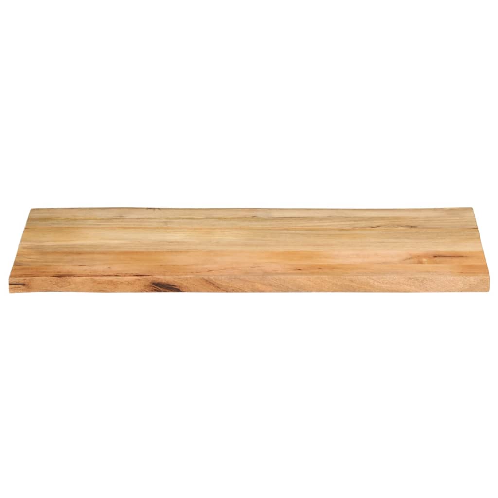 bordplade 120x60x2,5 cm naturlig kant massivt mangotræ