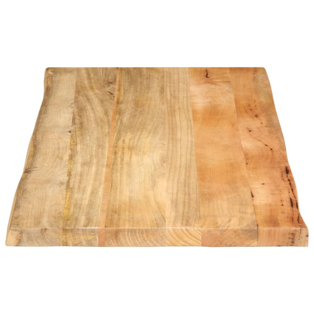 bordplade 120x60x2,5 cm naturlig kant massivt mangotræ