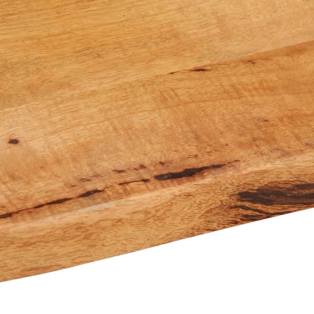 bordplade 120x60x2,5 cm naturlig kant massivt mangotræ