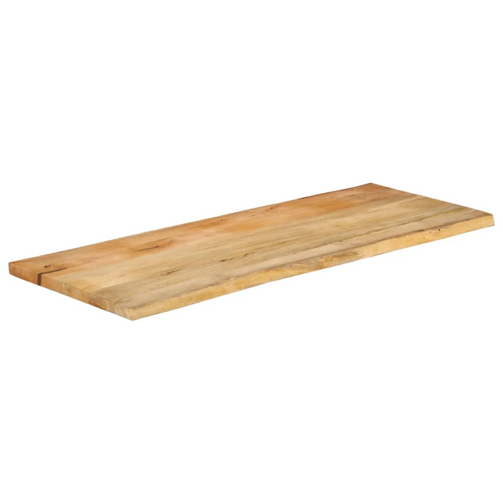 bordplade 140x60x2,5 cm naturlig kant massivt mangotræ