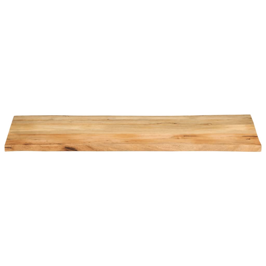 bordplade 140x60x2,5 cm naturlig kant massivt mangotræ