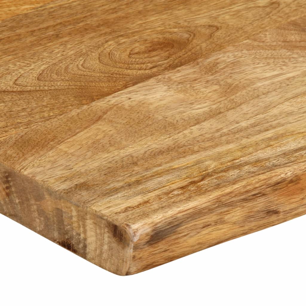 bordplade 140x40x3,8 cm naturlig kant massivt mangotræ