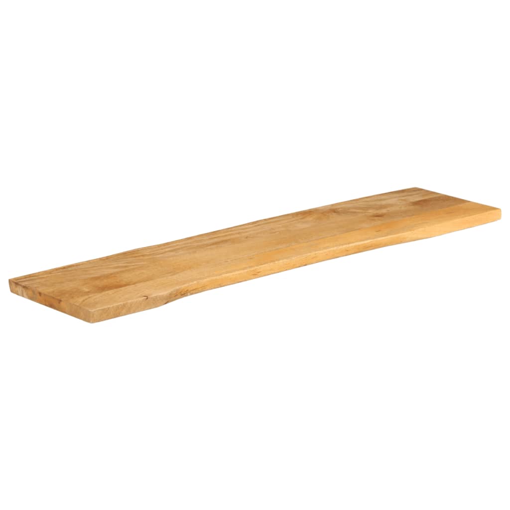 bordplade 160x40x3,8 cm naturlig kant massivt mangotræ
