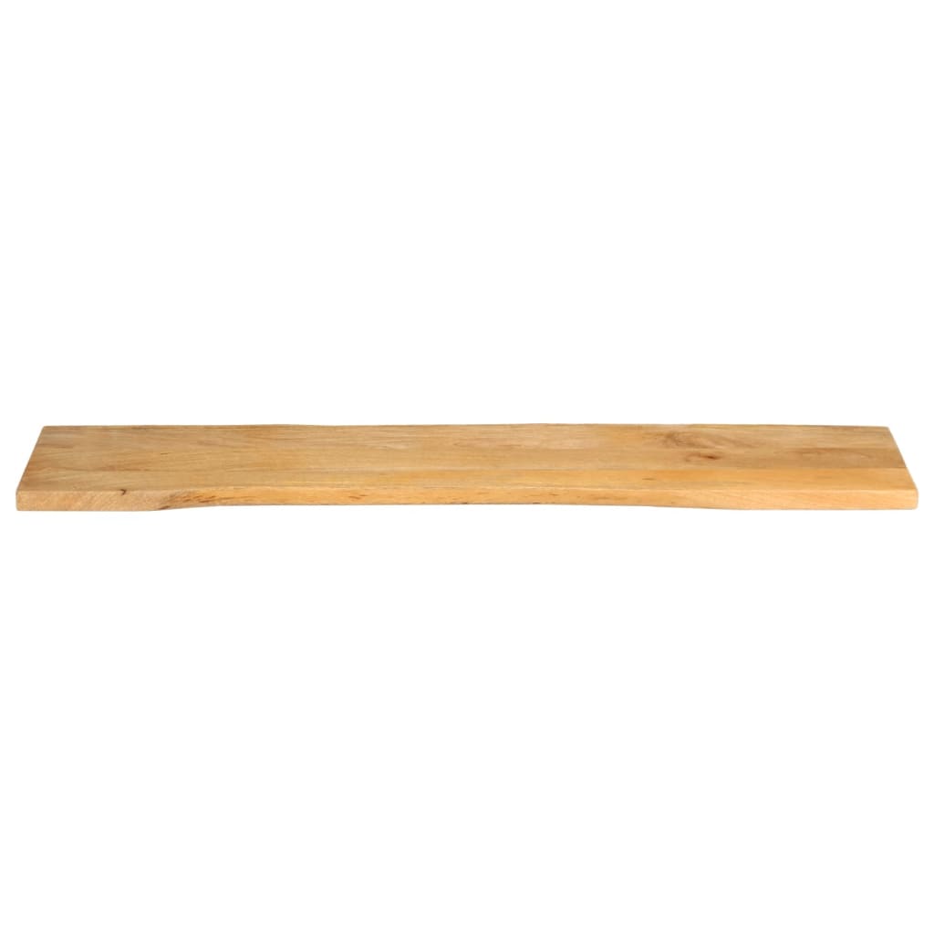 bordplade 160x40x3,8 cm naturlig kant massivt mangotræ