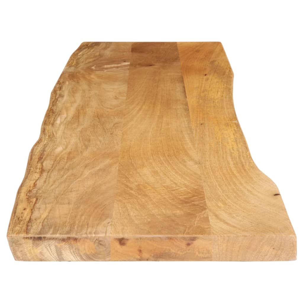 bordplade 160x40x3,8 cm naturlig kant massivt mangotræ