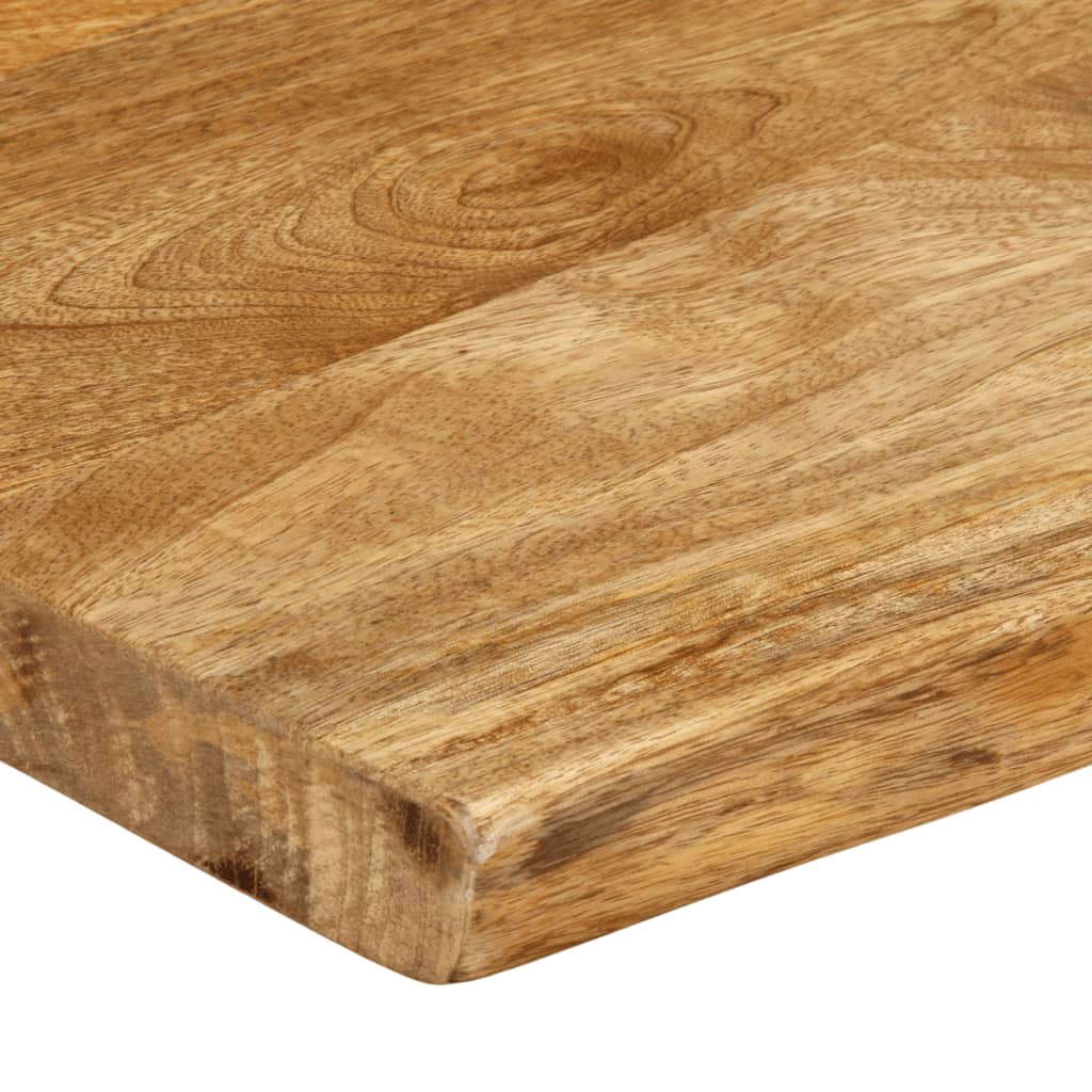 bordplade 160x40x3,8 cm naturlig kant massivt mangotræ