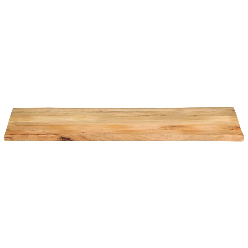 bordplade 140x60x3,8 cm naturlig kant massivt mangotræ