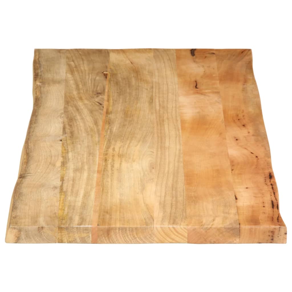 bordplade 140x60x3,8 cm naturlig kant massivt mangotræ