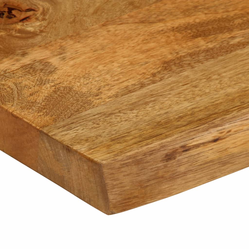 bordplade 120x40x2,5 cm naturlig kant massivt mangotræ