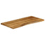 bordplade 120x60x2,5 cm naturlig kant massivt mangotræ