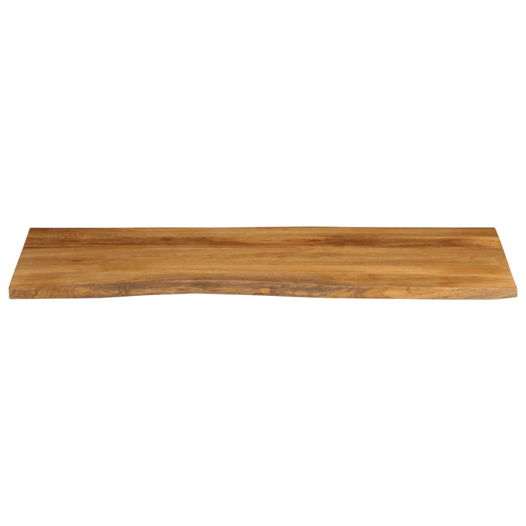 bordplade 140x60x2,5 cm naturlig kant massivt mangotræ