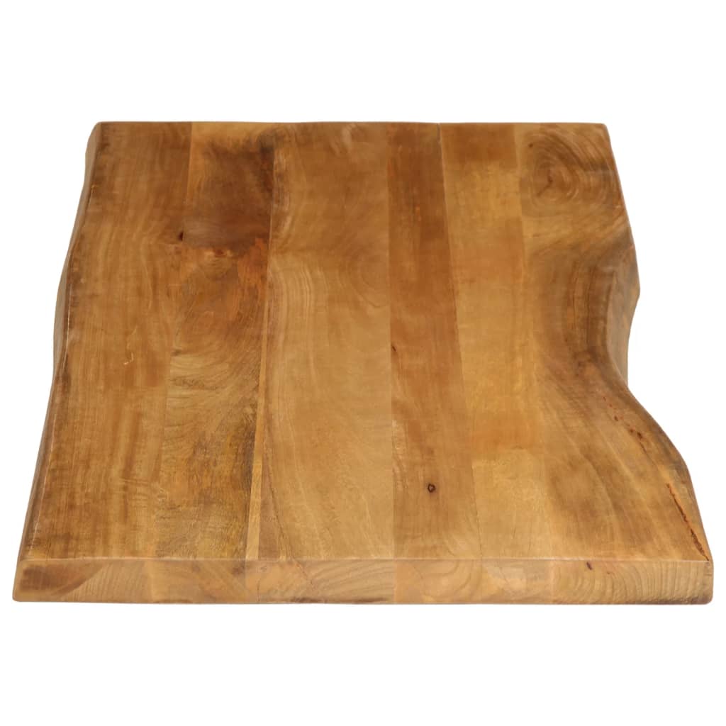 bordplade 140x60x2,5 cm naturlig kant massivt mangotræ