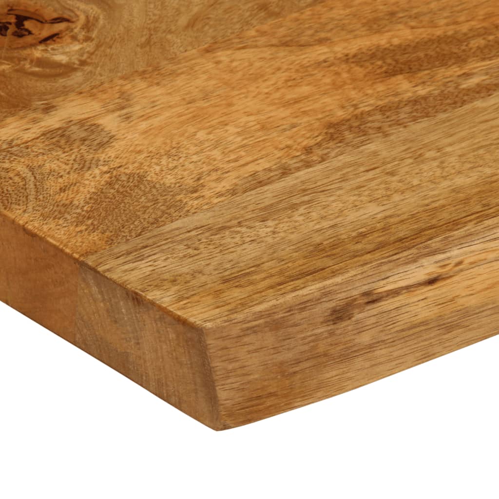 bordplade 140x60x2,5 cm naturlig kant massivt mangotræ