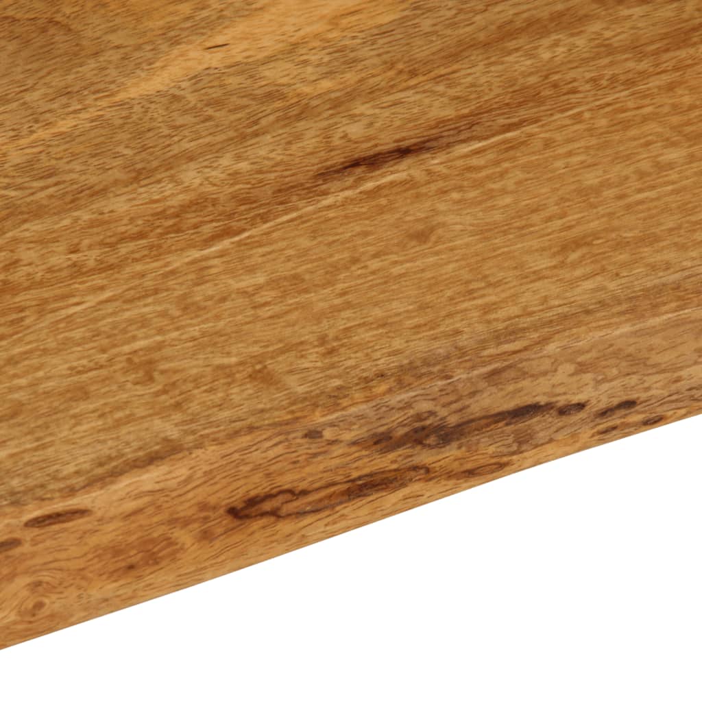 bordplade 140x60x2,5 cm naturlig kant massivt mangotræ