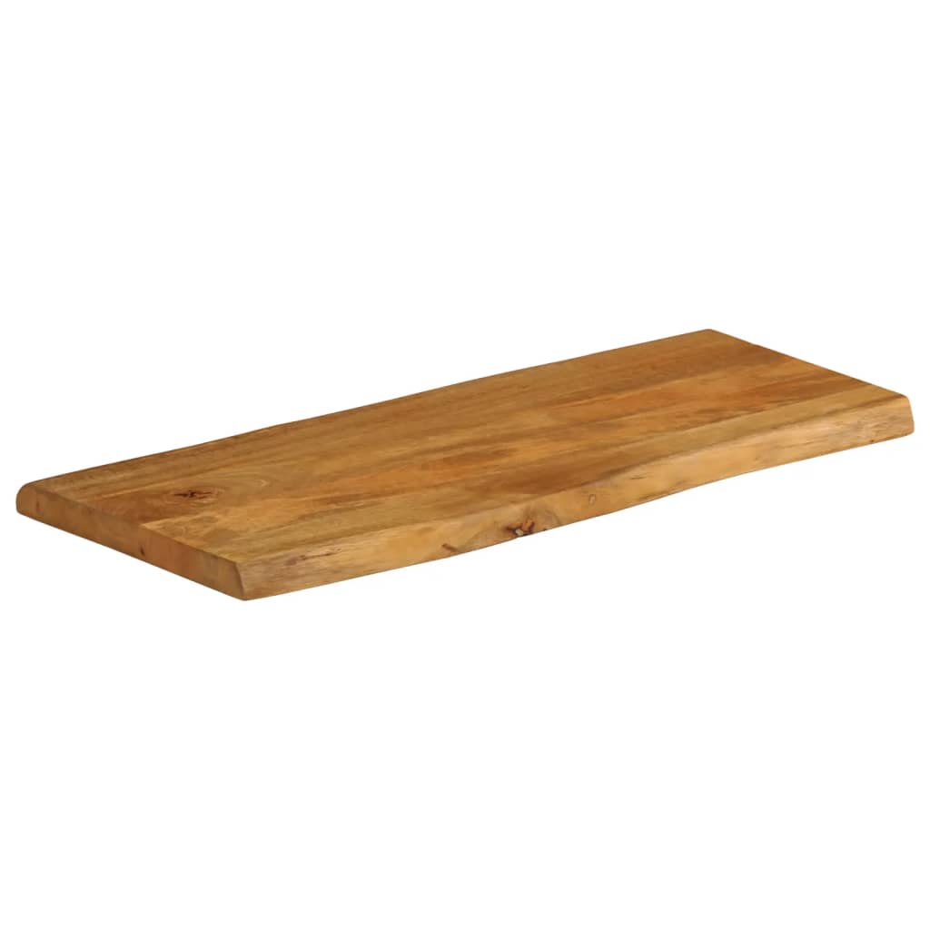 bordplade 90x40x3,8 cm naturlig kant massivt mangotræ