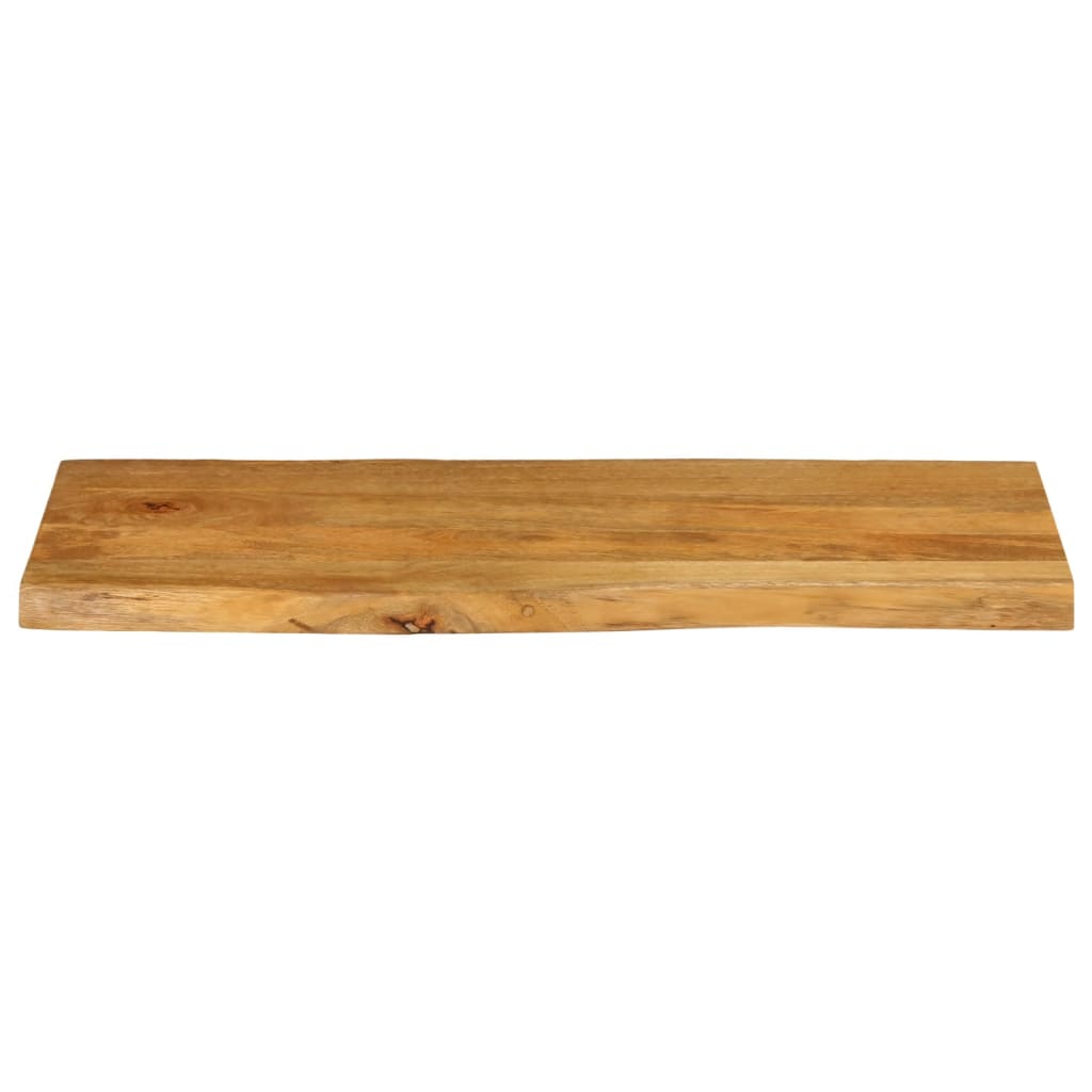 bordplade 90x40x3,8 cm naturlig kant massivt mangotræ