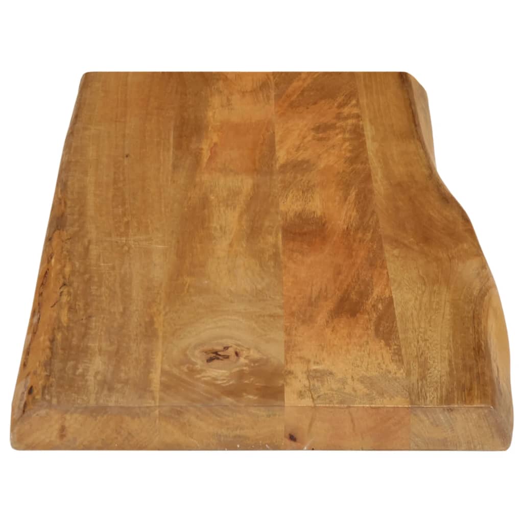 bordplade 90x40x3,8 cm naturlig kant massivt mangotræ