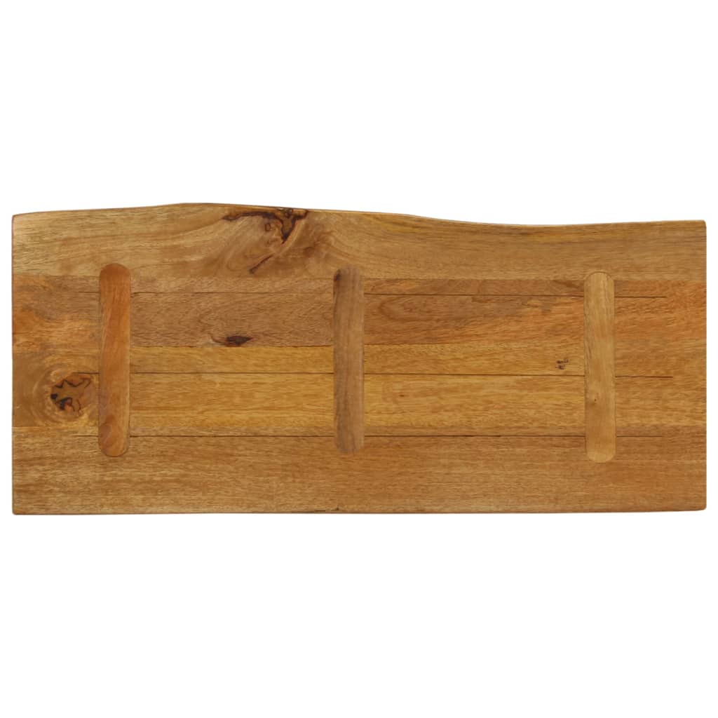 bordplade 90x40x3,8 cm naturlig kant massivt mangotræ