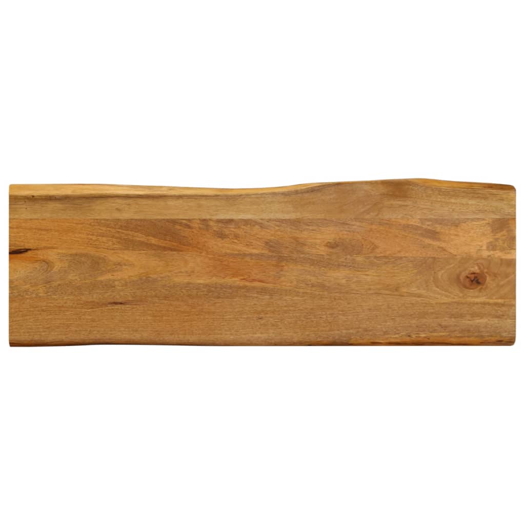 bordplade 120x40x3,8 cm naturlig kant massivt mangotræ