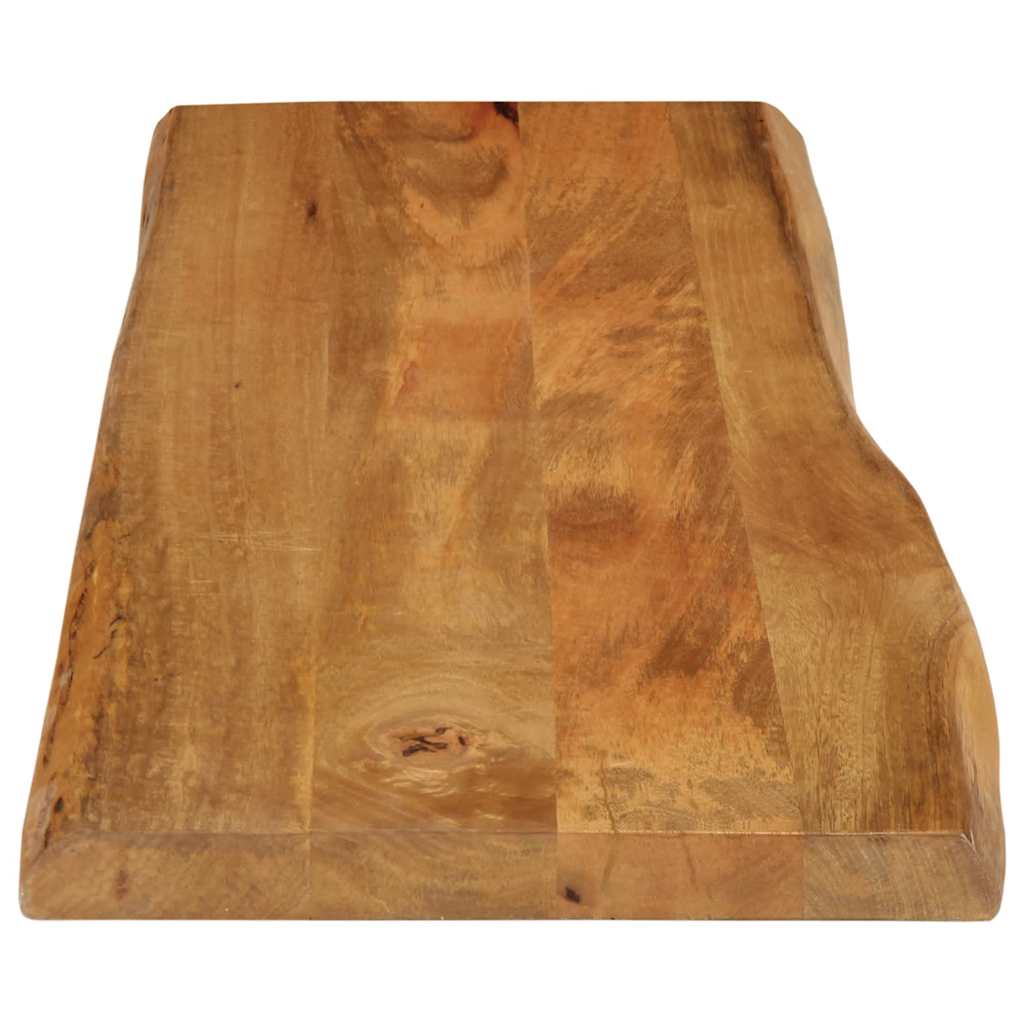 bordplade 120x40x3,8 cm naturlig kant massivt mangotræ