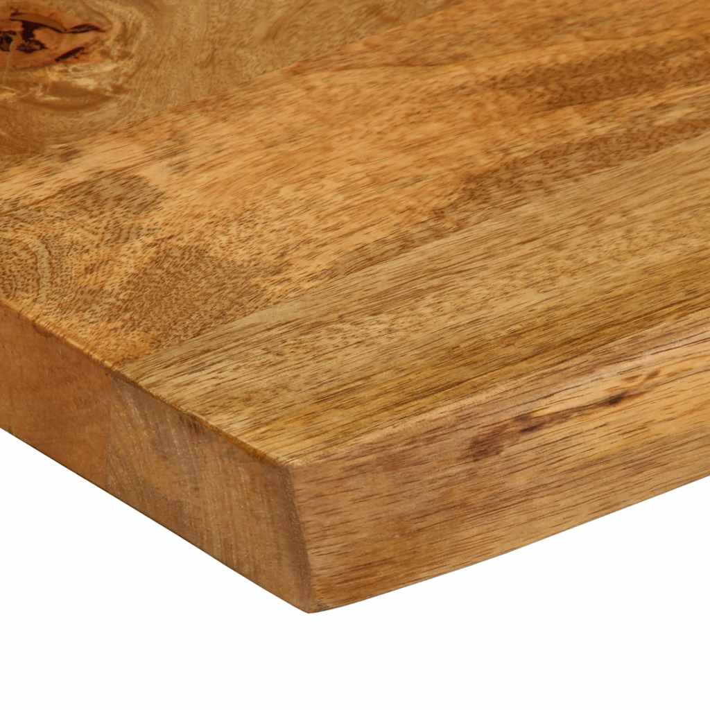 bordplade 120x40x3,8 cm naturlig kant massivt mangotræ