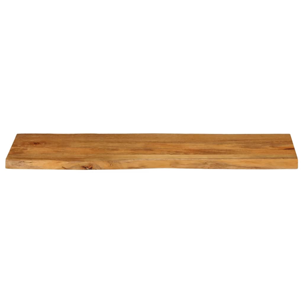 bordplade 140x40x3,8 cm naturlig kant massivt mangotræ