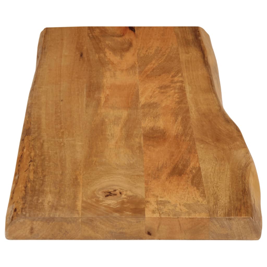 bordplade 140x40x3,8 cm naturlig kant massivt mangotræ