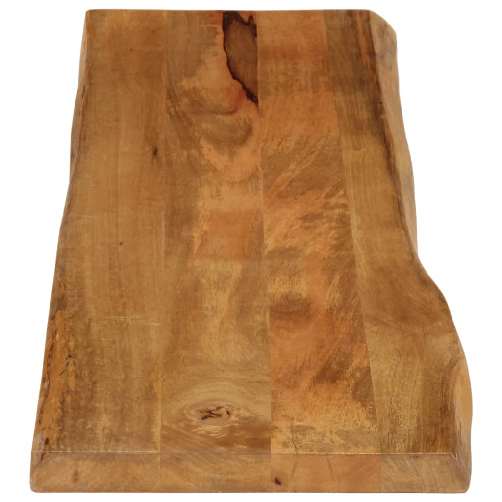 bordplade 160x40x3,8 cm naturlig kant massivt mangotræ