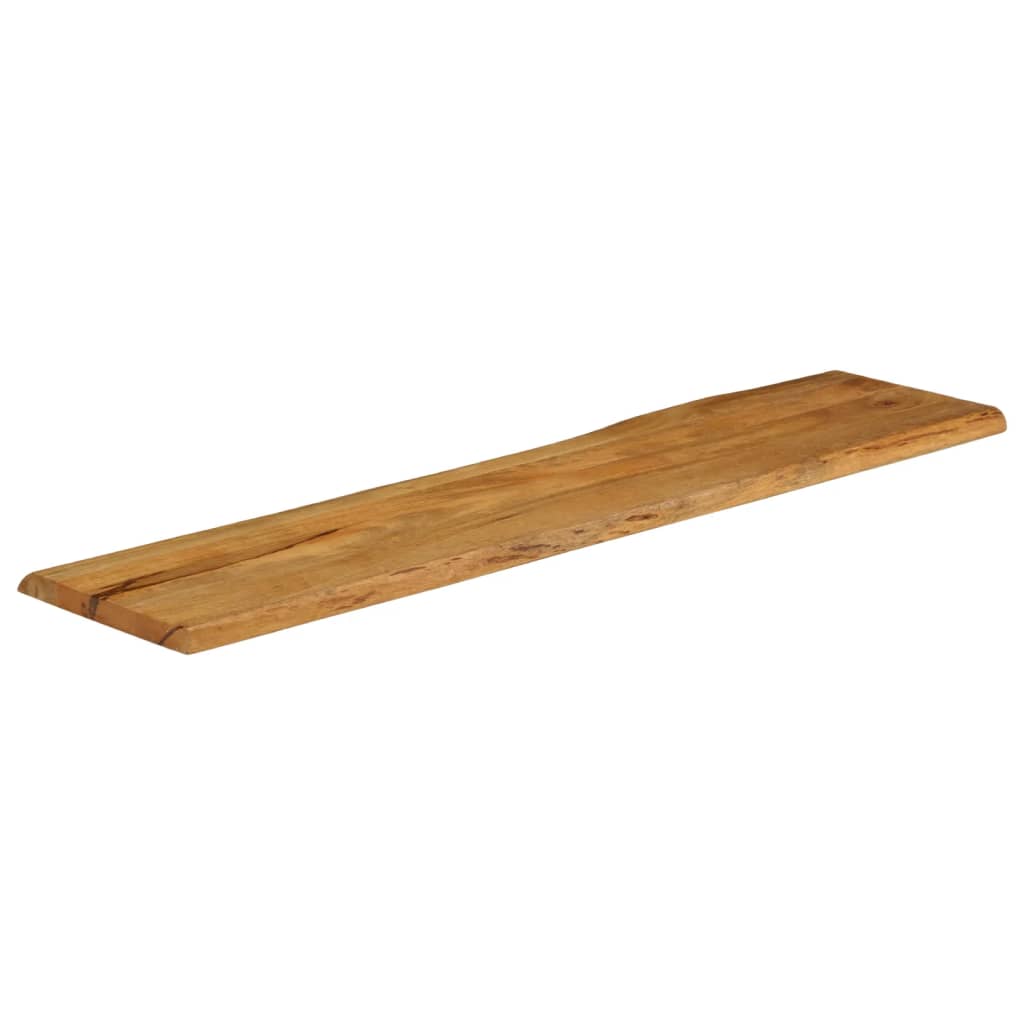 bordplade 180x40x3,8 cm naturlig kant massivt mangotræ