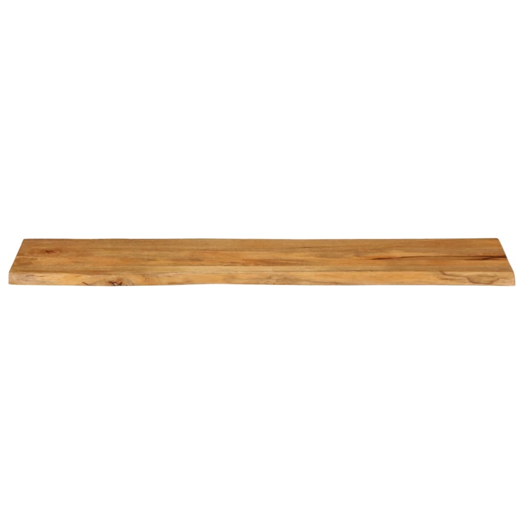 bordplade 180x40x3,8 cm naturlig kant massivt mangotræ